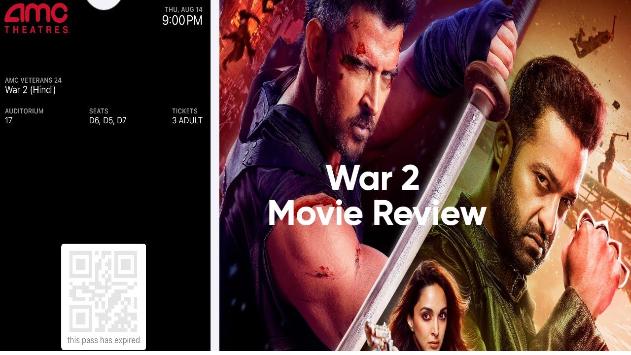 War2 Movie Review by Aafreen, Kartik & our neighbour Vamsi - OUTSTANDING MOVIE - MUST WATCH