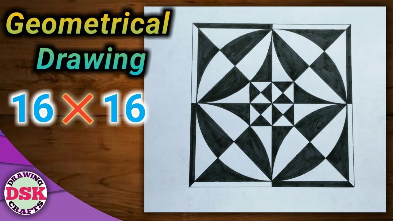 how to draw a geometrical drawing | easy geometric designs step by step