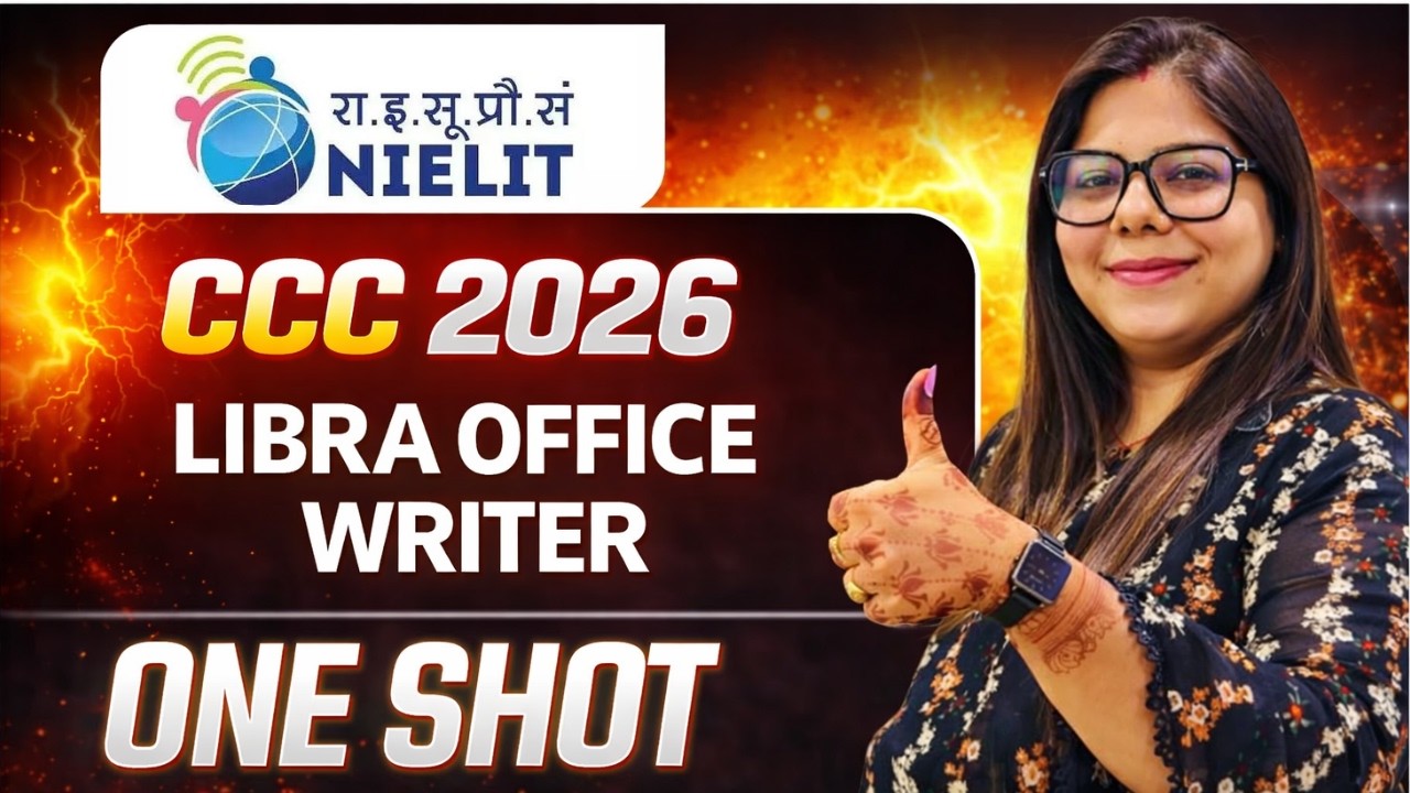 CCC 2026: LibreOffice Writer का पूरा Practical एक ही वीडियो में!