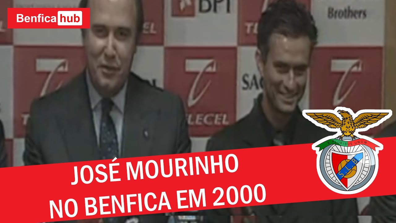 A APRESENTAÇÃO E O PRIMEIRO TREINO DE JOSÉ MOURINHO NO BENFICA (2000)