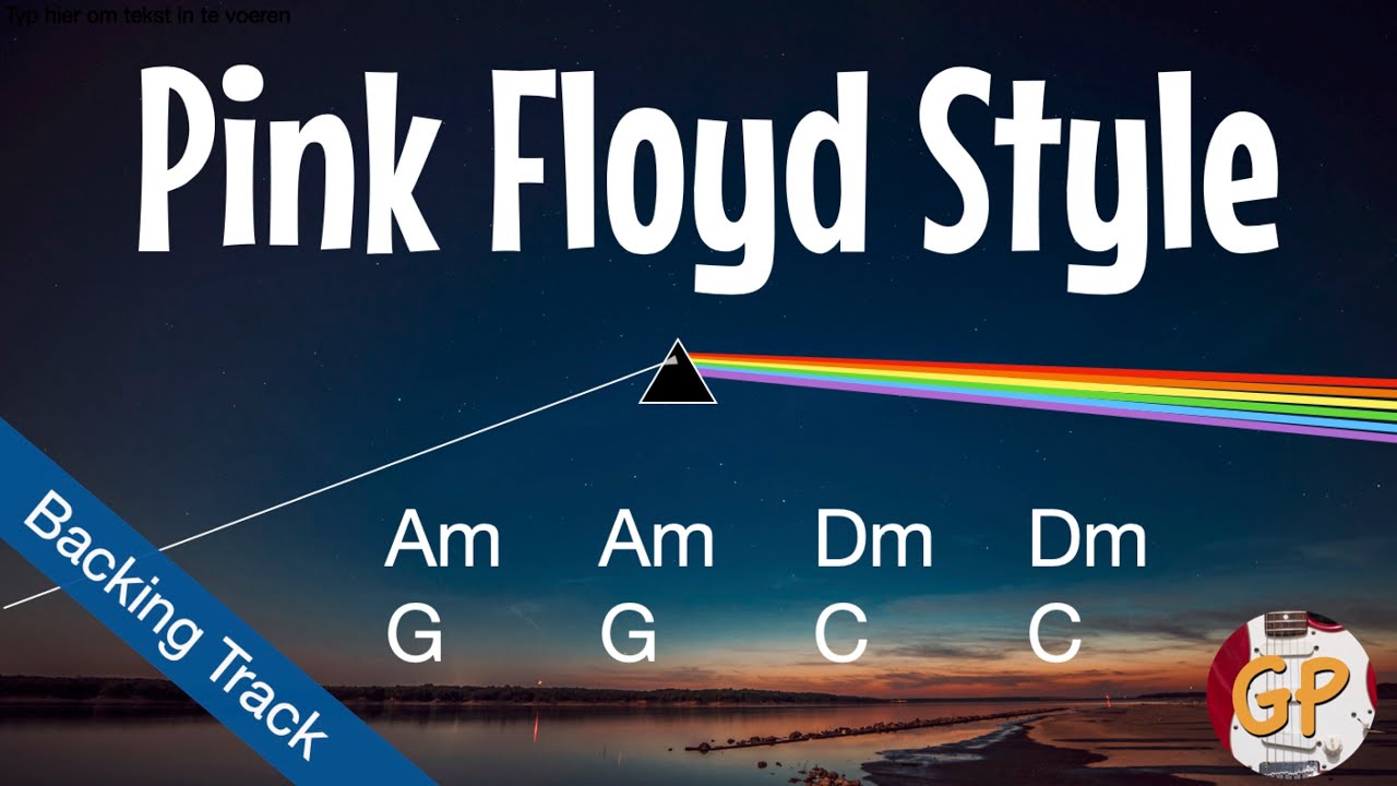 Pink Floyd Style  Am Dm G C bpm80 Backing Track