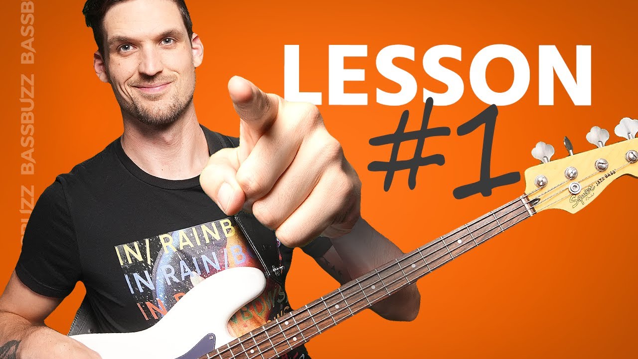 Beginner Bass Lesson #1 (Your Very First Lesson)