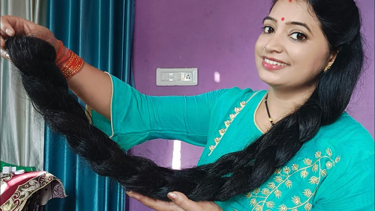 floor length long hair .most beautiful long hair braid 😍@m.r.dhairgrowthvlogsuttrakhand