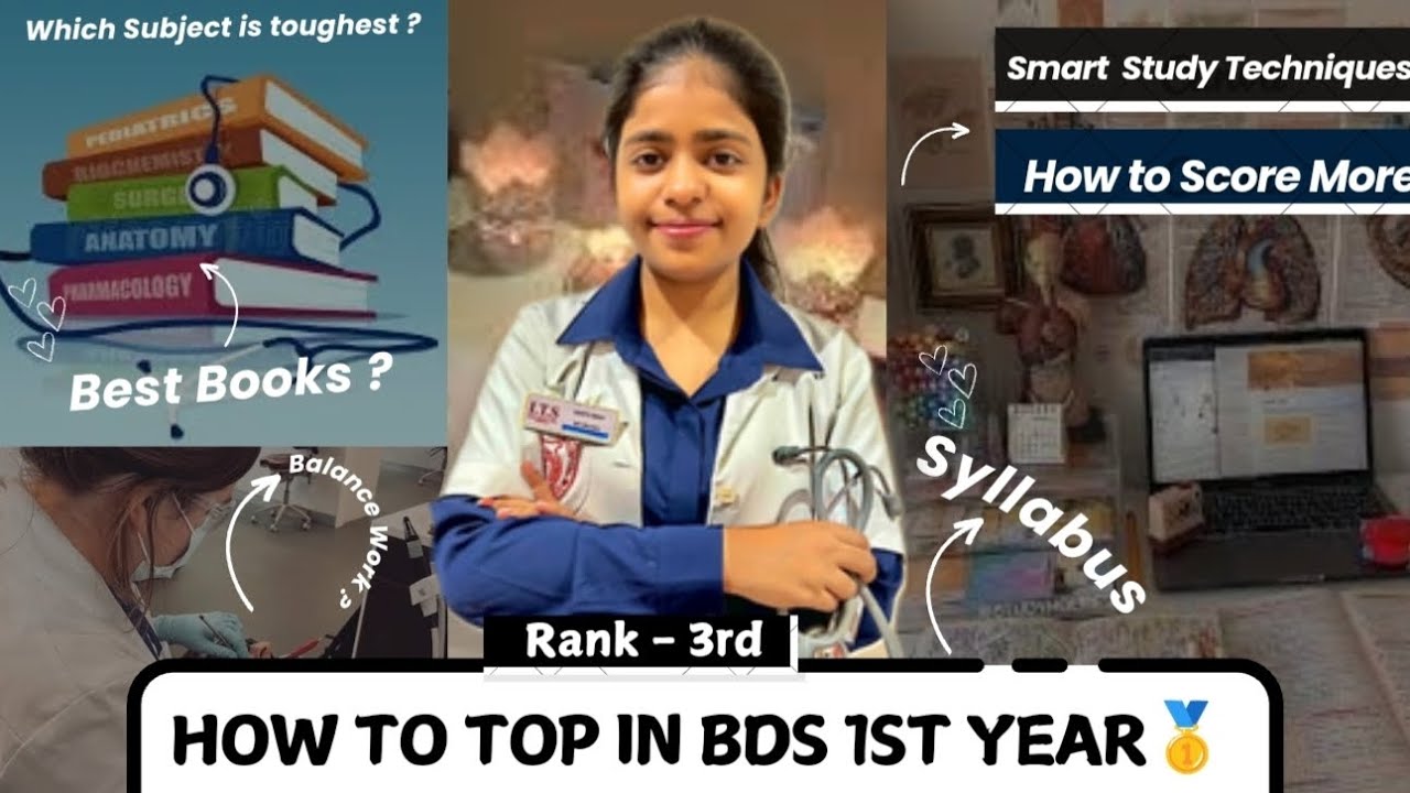 HOW TO SCORE TOP MARKS IN BDS 1st Year | Best Study Plan | EXAM STRATEGY