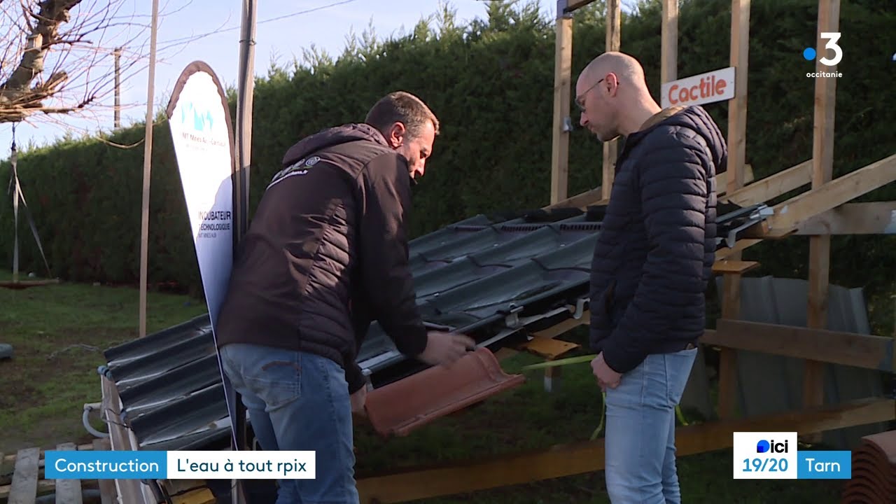France 3 s'intéresse au prototype de la tuile stockante Cactile