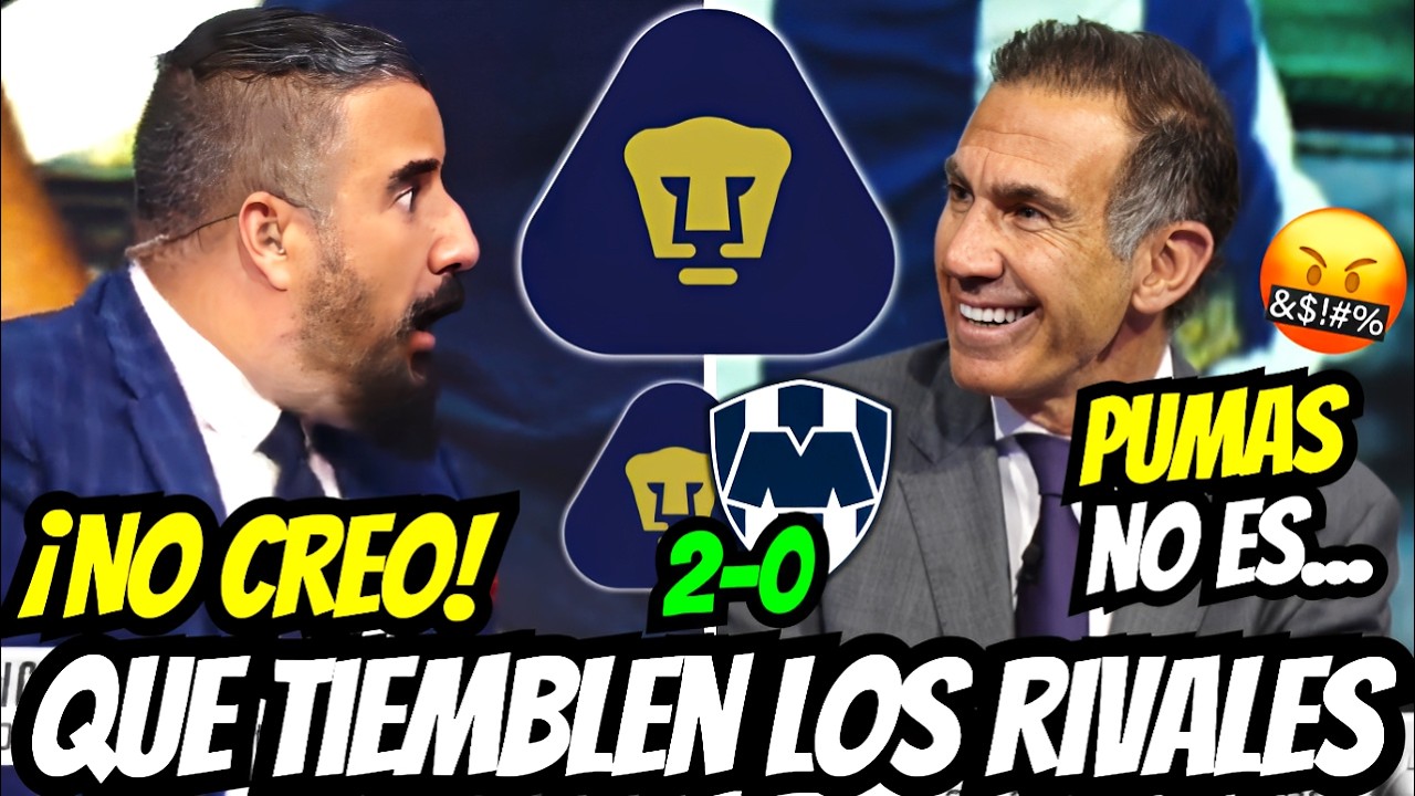 😂¡LES CERRARON LA BOCA! PUMAS REMONTA Y LOS ANTI LLORAN EN VIVO PUMAS UNAM VS MOTERREY RAYADOS