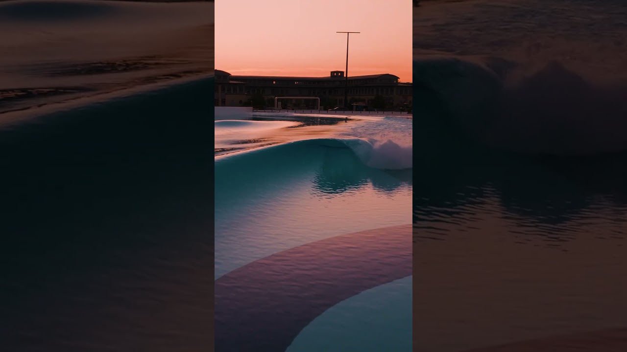 First Waves at the Endless Surf Wave Pool in Munich