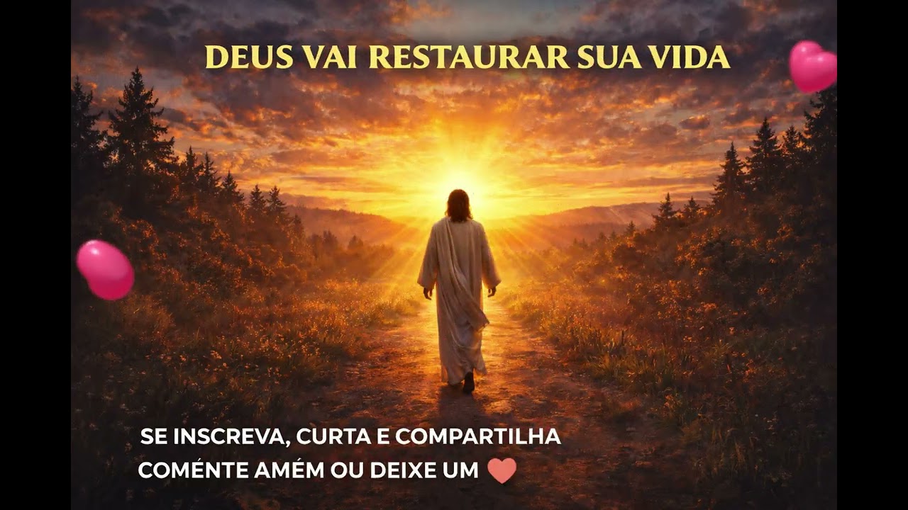 Louvores Deus vai restaurar sua vida. #pazinterior #jesusressuscitado #jesuscristo #louvores