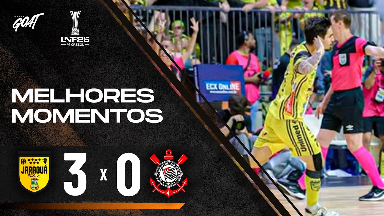 HEXACAMPE&Atilde;O! JARAGU&Aacute; BATE CORINTHIANS E SE TORNA MAIOR VENCEDOR DA HIST&Oacute;RIA DA LNF