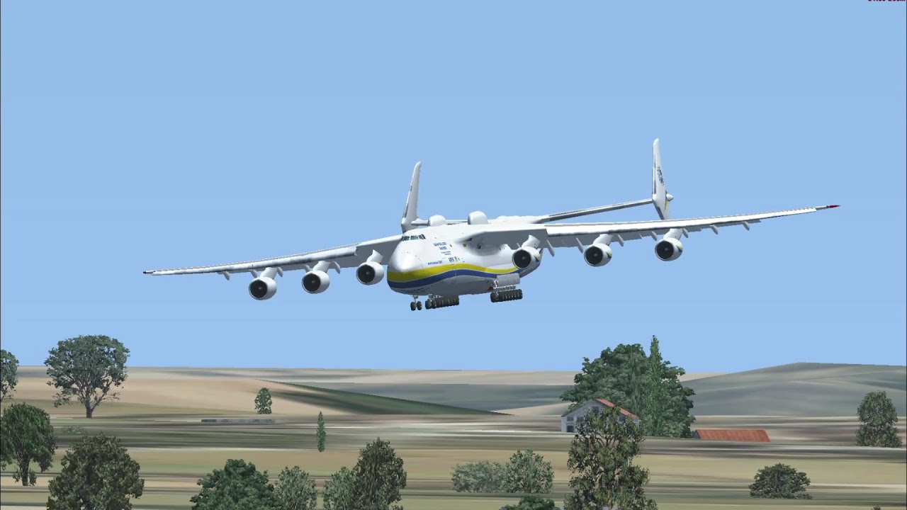 Spectacular Sim Landing of World’s Largest Plane Antonov AN-225 Mriya