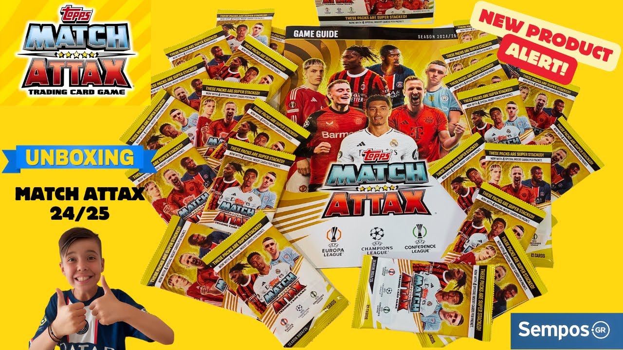 NEW STARTER PACK MATCH ATTAX 2024/2025 CARD -ΝΕΟ ΠΑΚΕΤΟ ΕΚΚΙΝΗΣΗΣ MATCH ATTAX 2024/2025 CARD
