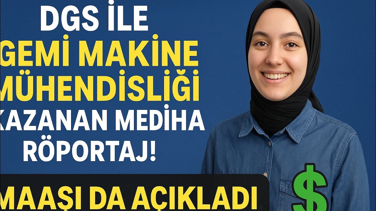 dgs ile gemi makine mühendisliği kazanan mediha ile röportaj yaptım. maaşı da açıkladı #dgs