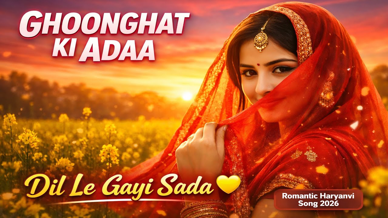 Ghoonghat Ki Adaa (Official Video) | Romantic Haryanvi Song 2026 | Dil Le Gayi Sada 💛