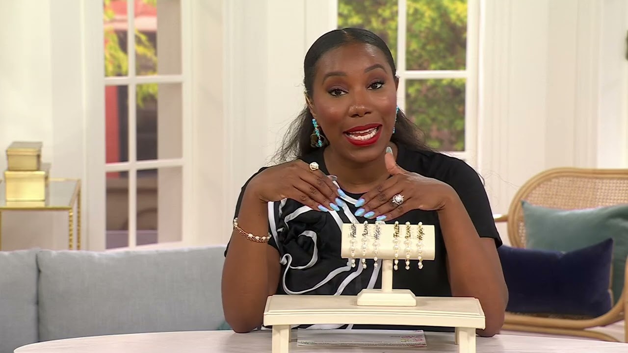 Honora Cultured Pearl Inspirational Bracelet, Sterling Silver on QVC