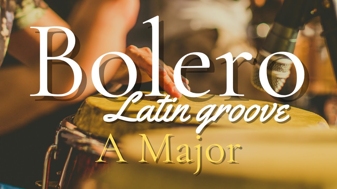 Romantic Bolero guitar Backing track in A major/A minor