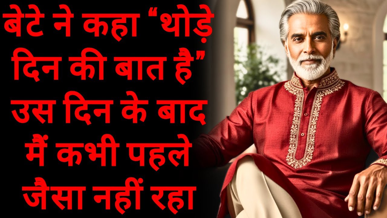 बेटे ने कहा “थोड़े दिन की बात है” — उस दिन के बाद मैं कभी पहले जैसा नहीं रहा