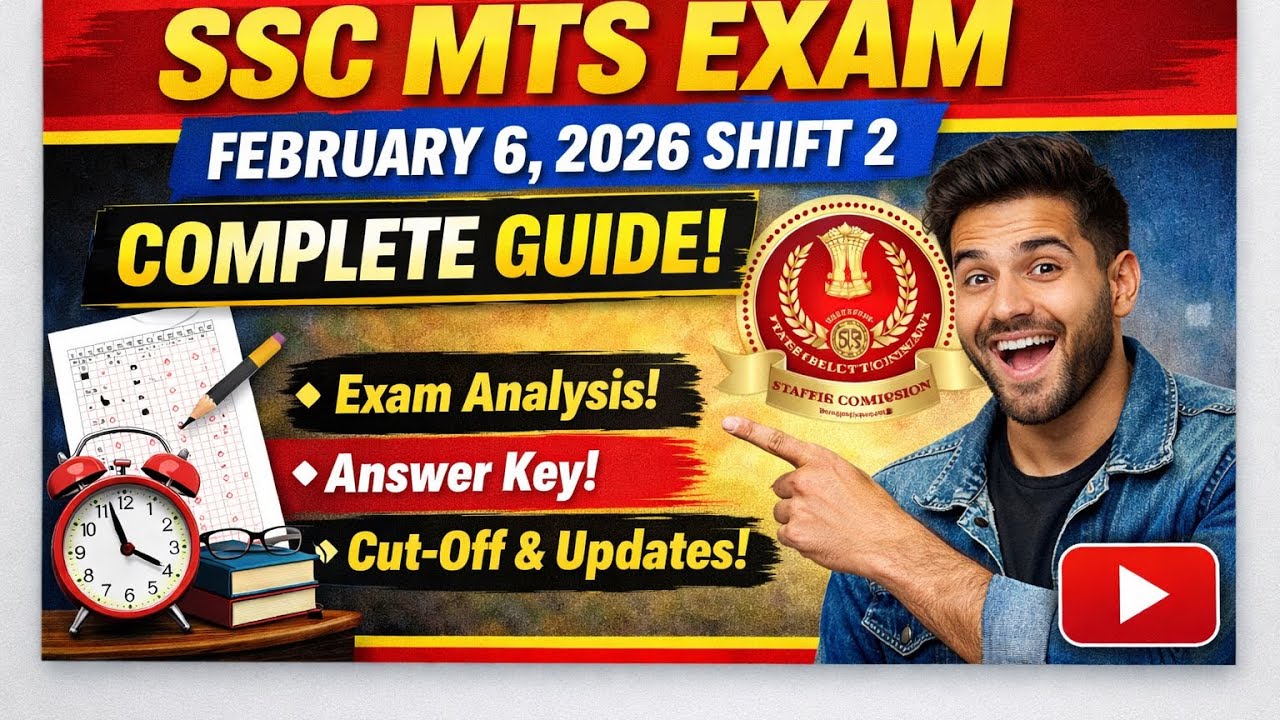SSC MTS SHIFT 2 February 6, 2026 || Complete guide #sscmts