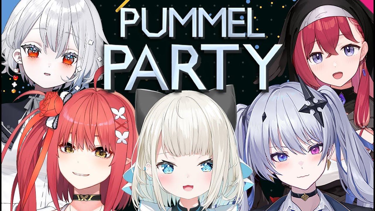 【Pummel Party】ひな祭りに箱内女子を集めてパーティーのお時間です！ w/天帝フォルテ、心白てと、昏々アリア、白那しずく【絲依とい/ネオポルテ】