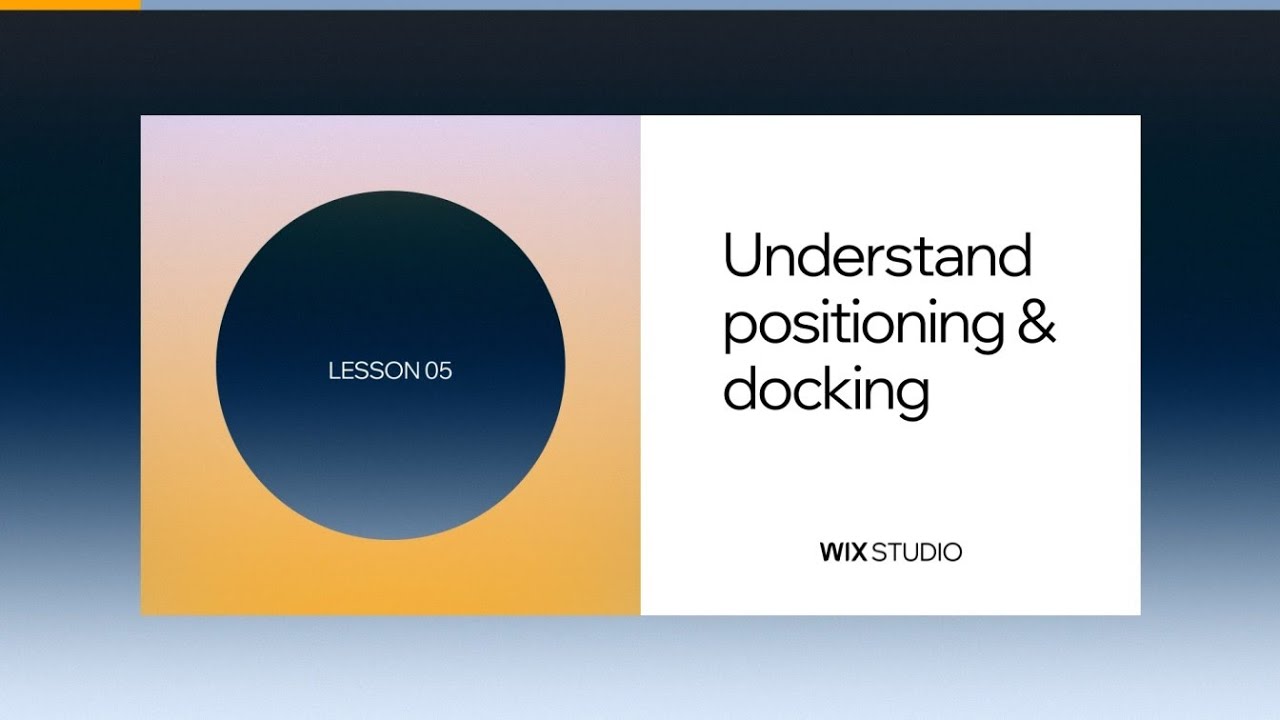 Understand positioning & docking with Wix Studio