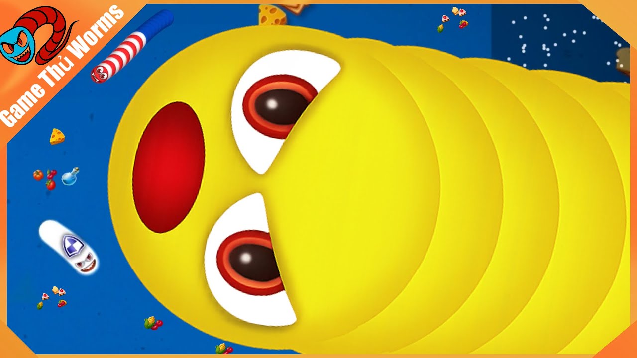 🐍Wormszone.io 🔥#129💥Bữa tiệc bánh ngọt vs trái cây👹Top 1 trên bản đồ 💯