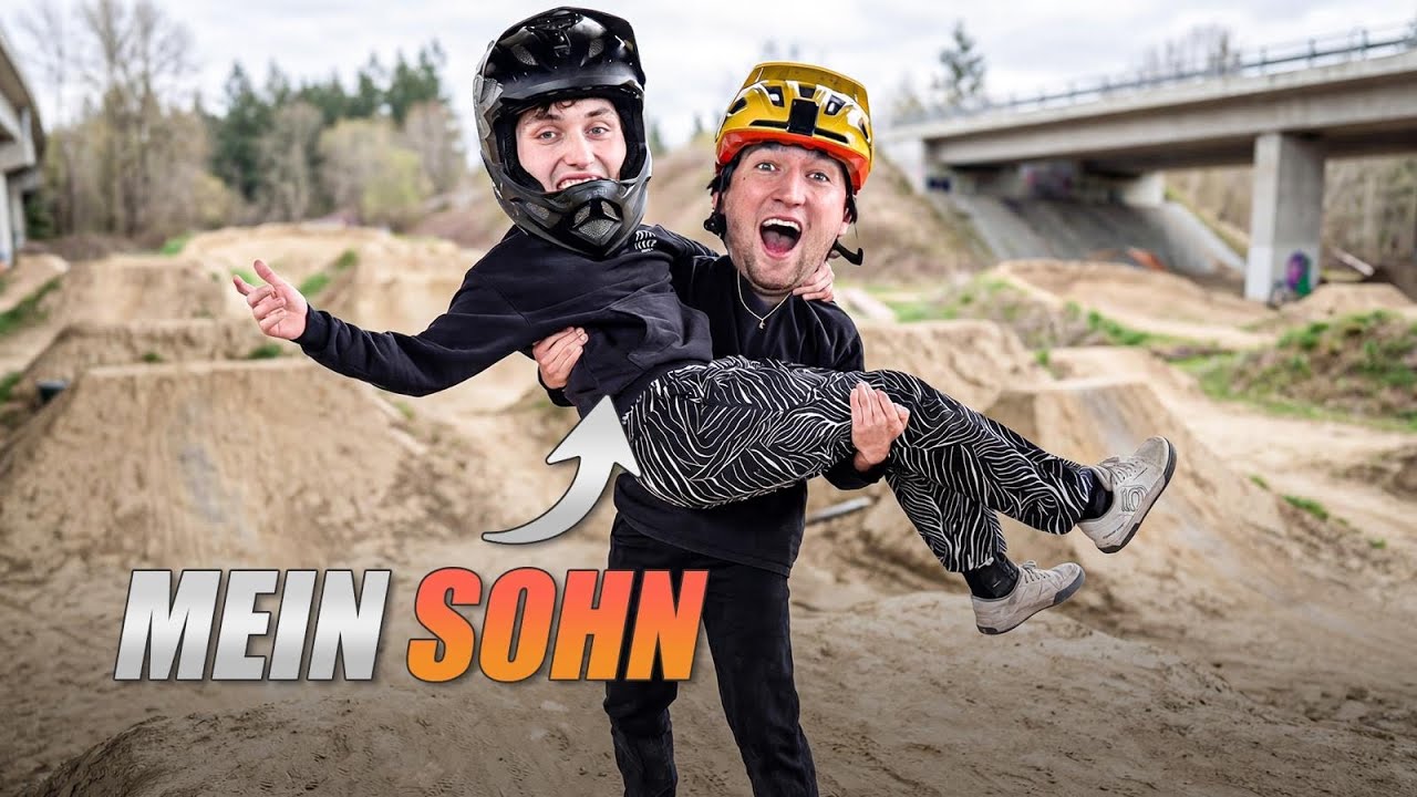 Mountainbiken mit meinem SOHN 