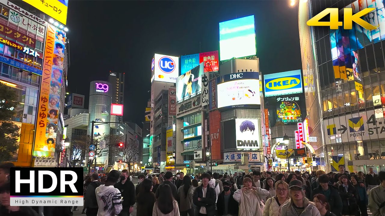 4K HDR/Binaural | Friday Night Tokyo Exploring From Omotesando to Shibuya 2024