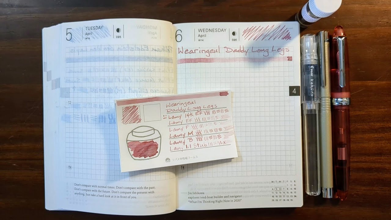 Wearingeul Daddy Long Legs and Fountain Pens