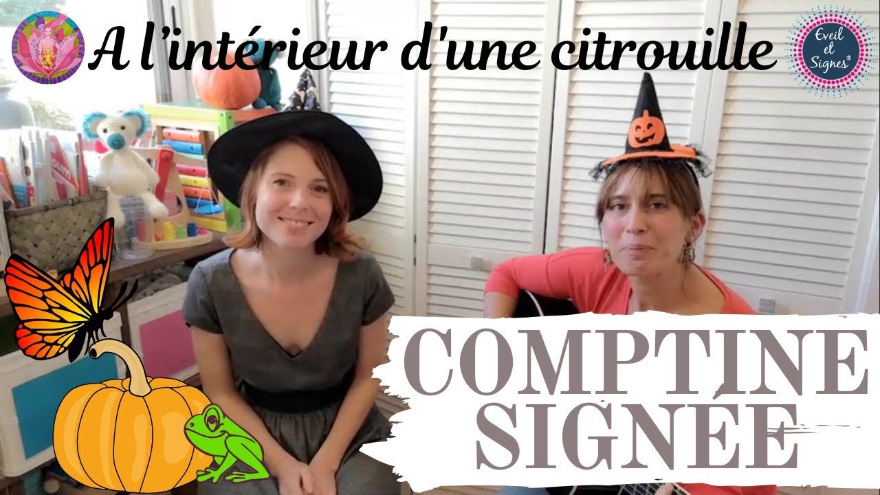 A l'interieur d'une citrouille - DES COMPTINES ET DES SIGNES avec MUMY