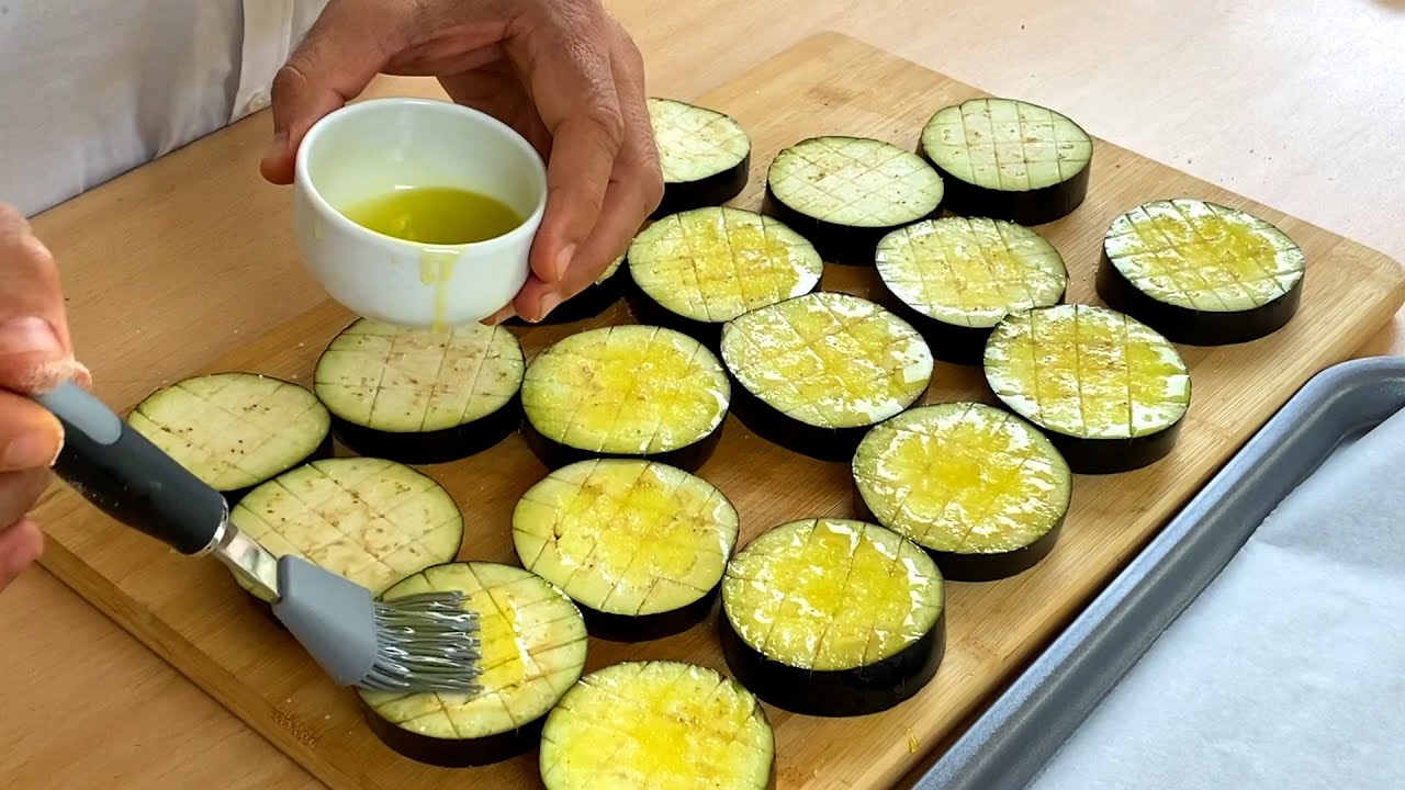 Baked Eggplant Burgers! A Real Tasty Creation! No Buns!