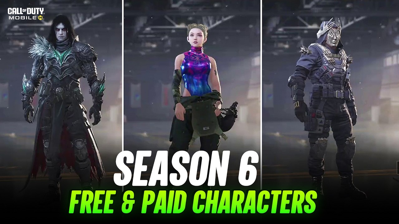 Season 6 All Free & Paid Characters CODM - Take Your Heart COD Mobile Skins Leaks