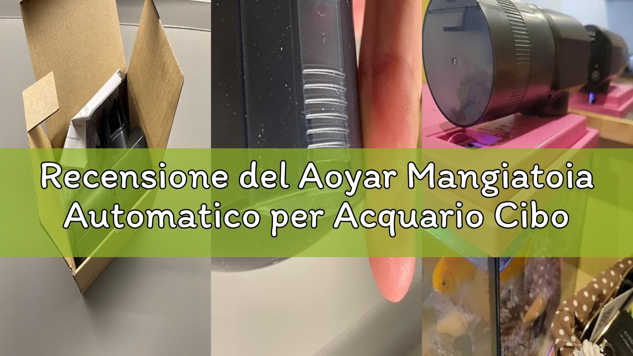 Recensione del Aoyar Mangiatoia Automatico per Acquario Ciboi Distributore: 200ML Alta Capacità Pesc