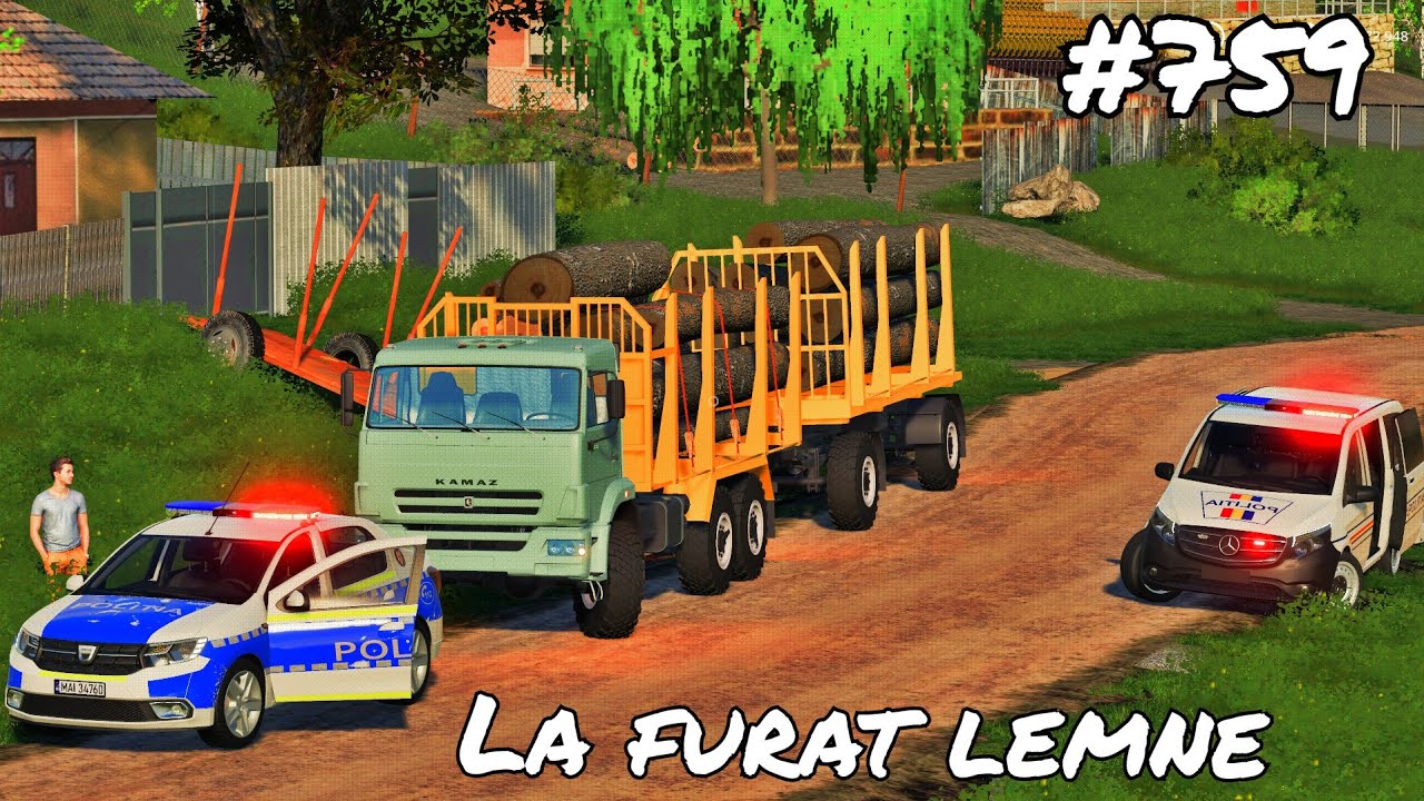 Roleplay pe Dumesti///LA FURAT DE LEMNE CU CAMIONU'  [759]-Farming Simulator 19