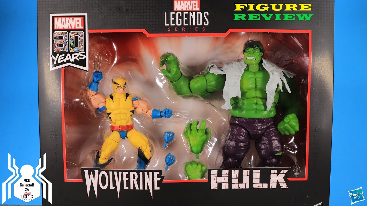 Marvel Legends 80th Anniversary WOLVERINE & HULK Fan Channel Exclusive 2 Pack Figure Review