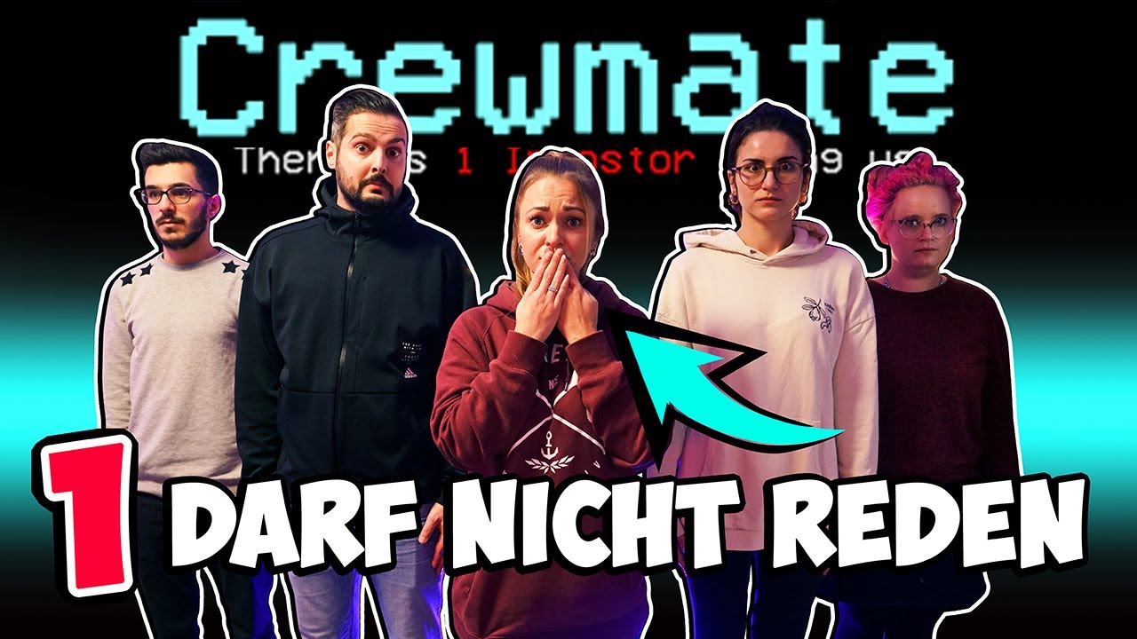 AMONG US IN REAL LIFE ABER 1 DARF DIE GANZE RUNDE NICHT SPRECHEN! Challenge mit Spiel mit mir