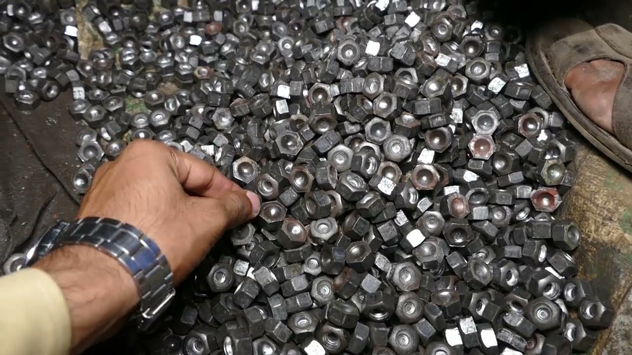 Production Process Of Nut Bolt | In factory With Heavy Machinary