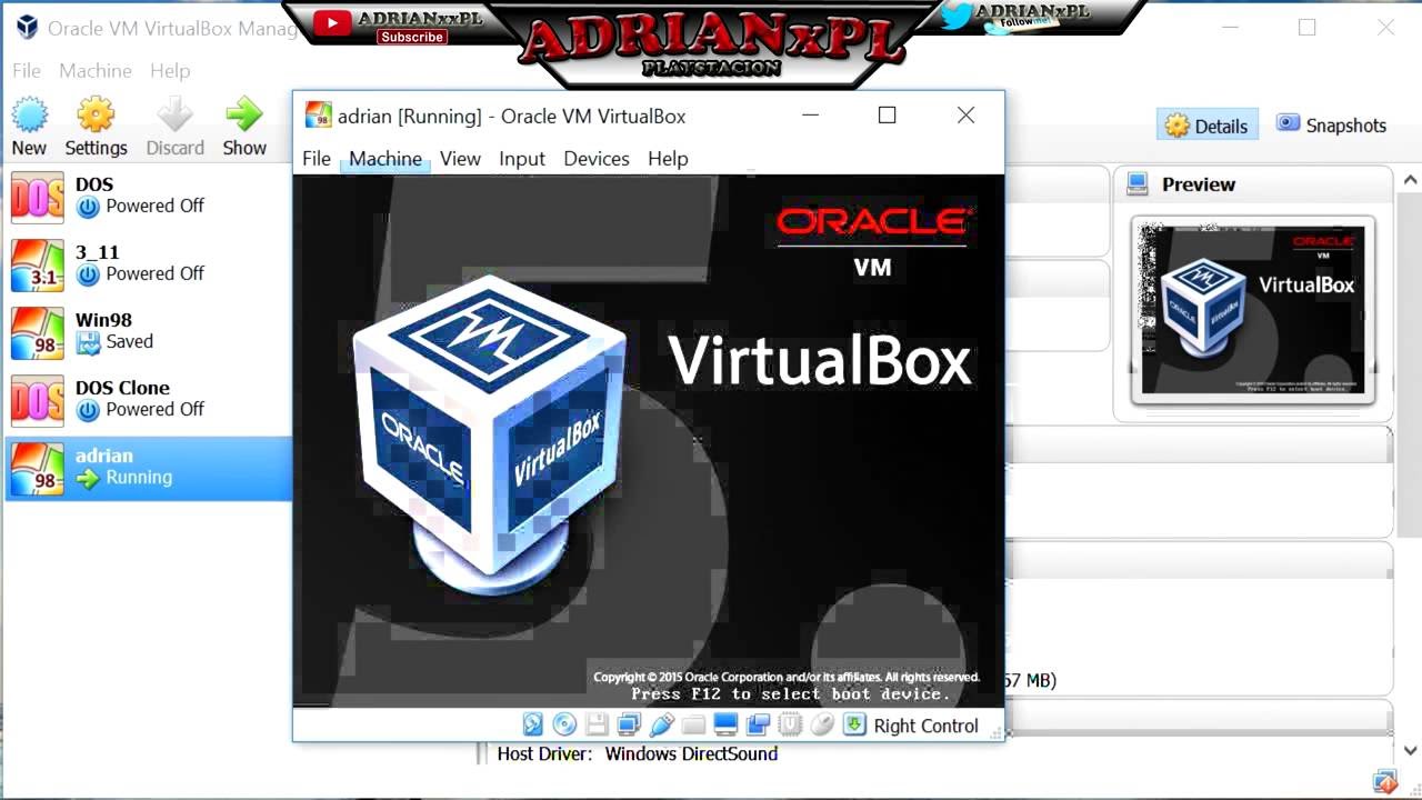 VirtualBox Dla początkujących // Instalacja Win98 , Windows 3,11 , MSDos ,