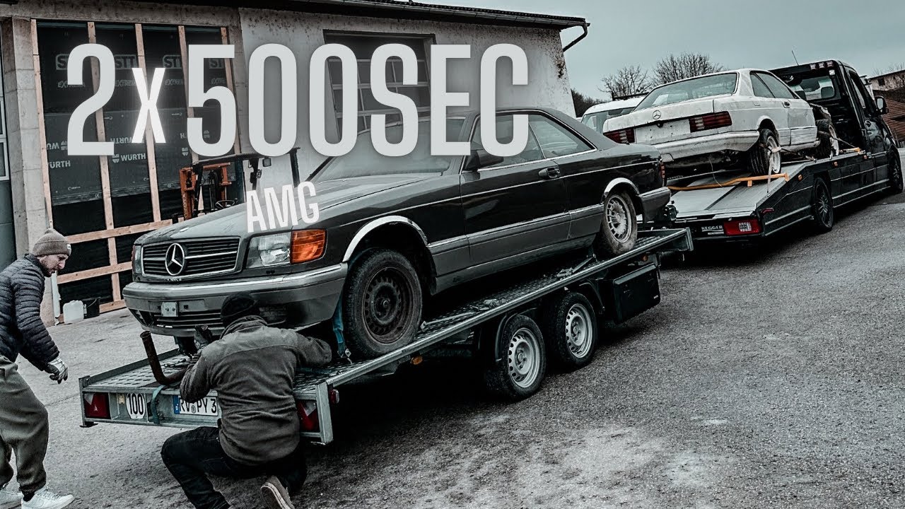Zwei Mercedes 500 SEC gekauft! Ein AMG-Bausatz und ein Schrottauto!
