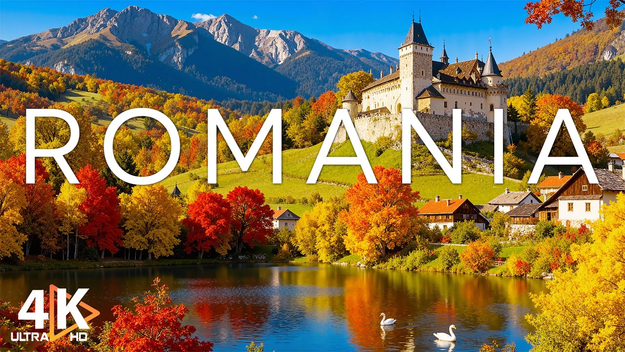 Autumn in Romania 4K 🍁 Carpathian Mountains, Transylvania Castles & Golden Bucharest Streets