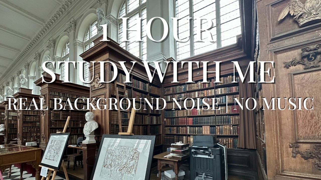 1HR STUDY | REAL BACKGROUND NOISE