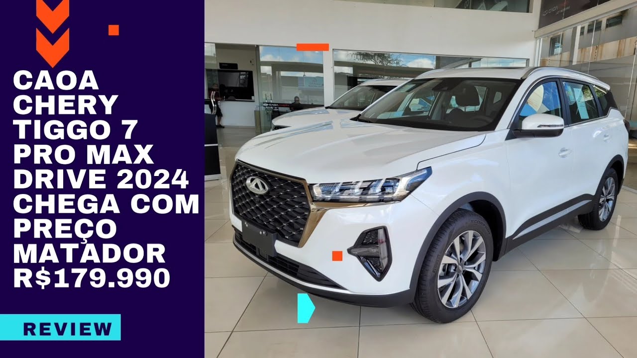 Caoa Chery Tiggo 7 Pro Max Drive 2024 - Chega para acabar com Compass longitude e Taos Comfortline!