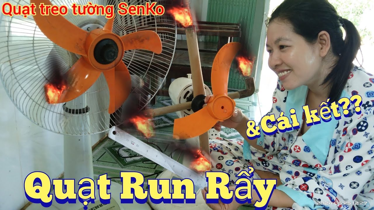 Fan| Quạt Treo Senko, Quạt Gãy Cánh Run Rẩy &Cái kết?? | sửa quạt điện tại nhà