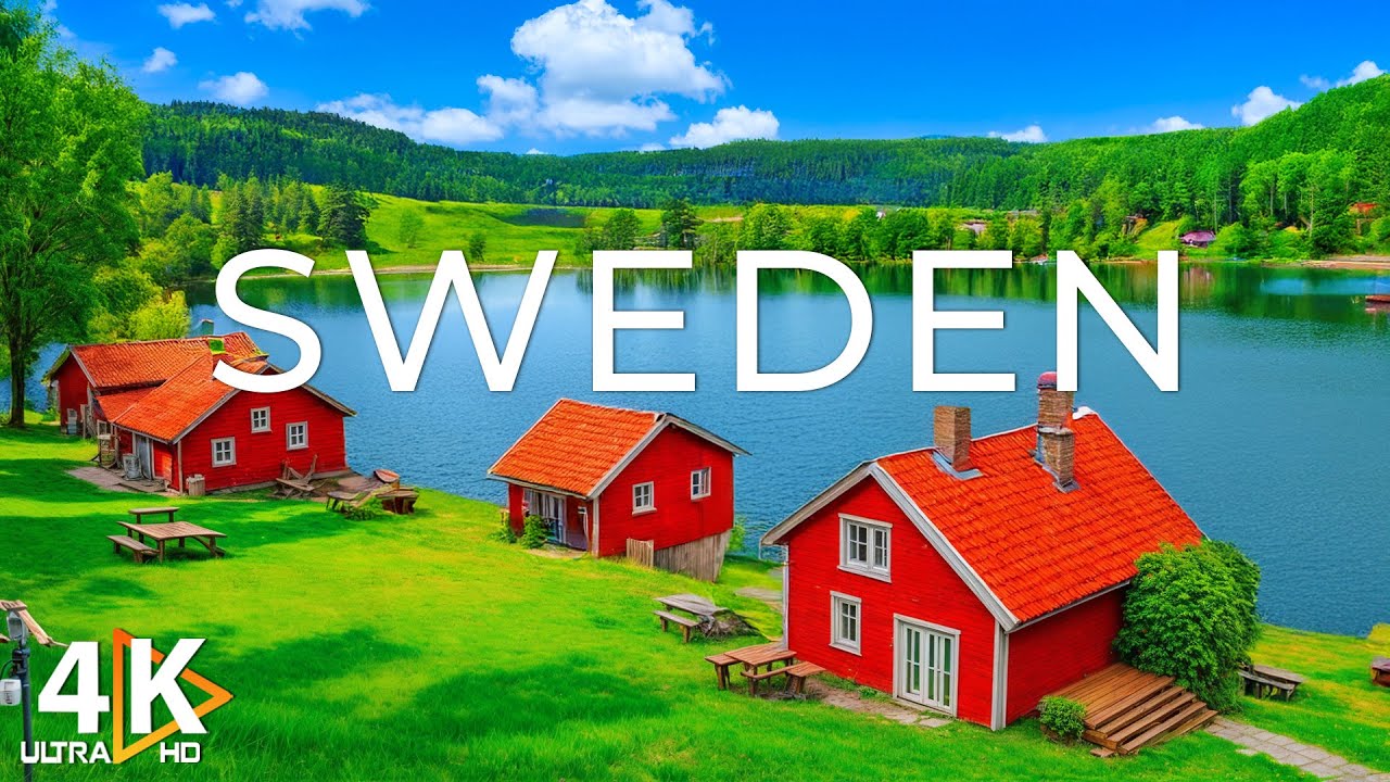 Sweden 4K | Untouched Beauty – Snowy Peaks, Serene Lakes & Peaceful Forests