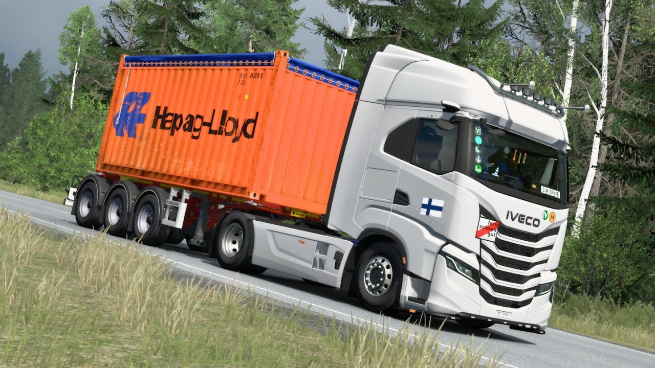 Driving IVECO S-Way through Beautiful Roads of Finland! #ets2 1.58 POV Drive 4K