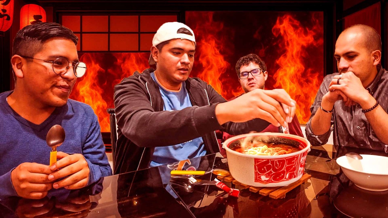 Peruanos Probando Ramen Picante