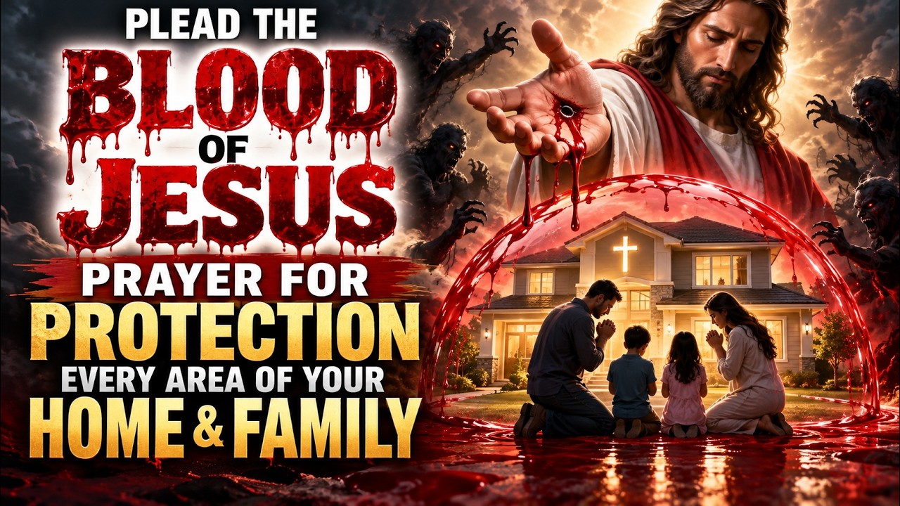 PLEAD THE BLOOD OF JESUS PRAYER FOR PROTECTION EVERY AREA OF YOUR HOME & FAMILY