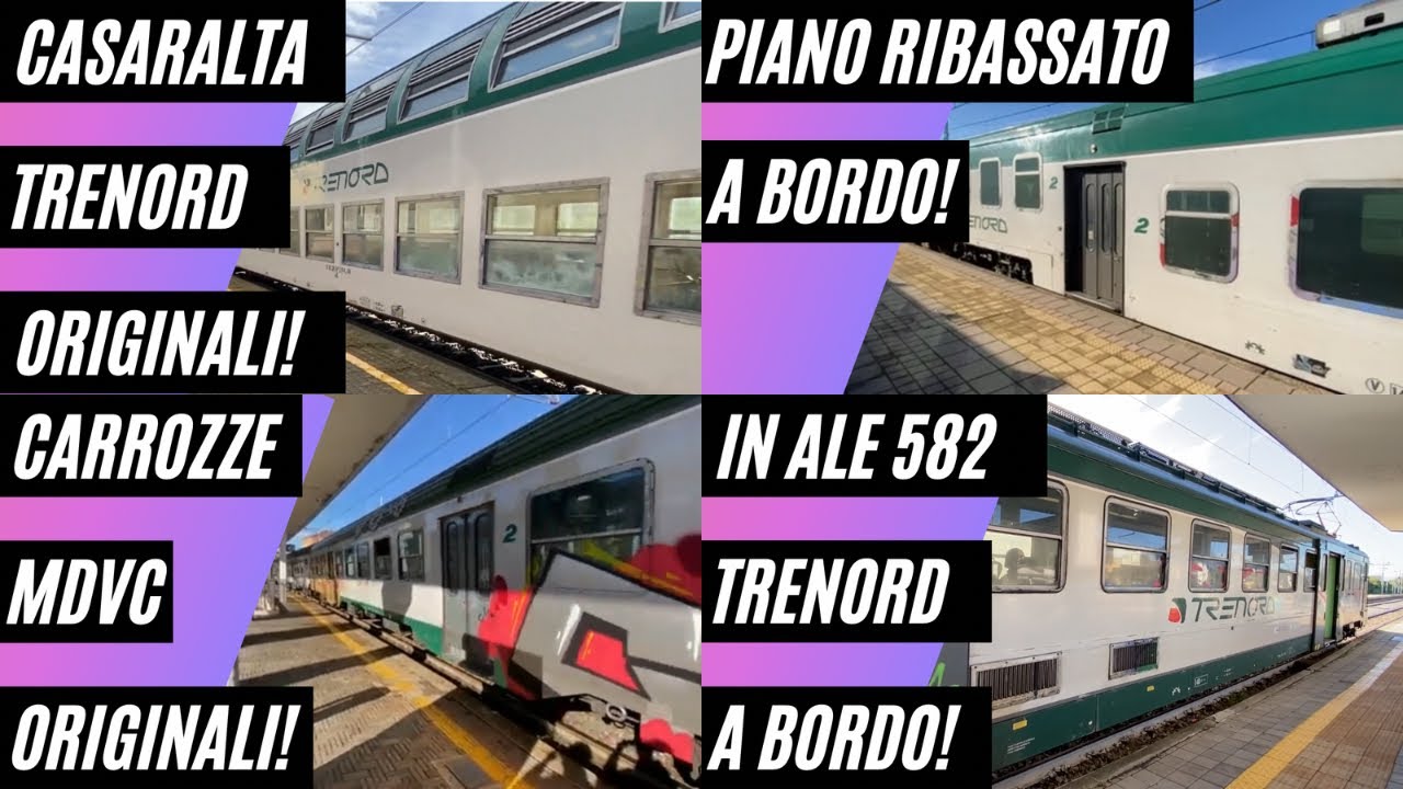 La Ferrovia Museo di Trenord! - Casaralta, ALe 582, MDVC Apribil e Piano Ribassato! Viaggio a Bordo
