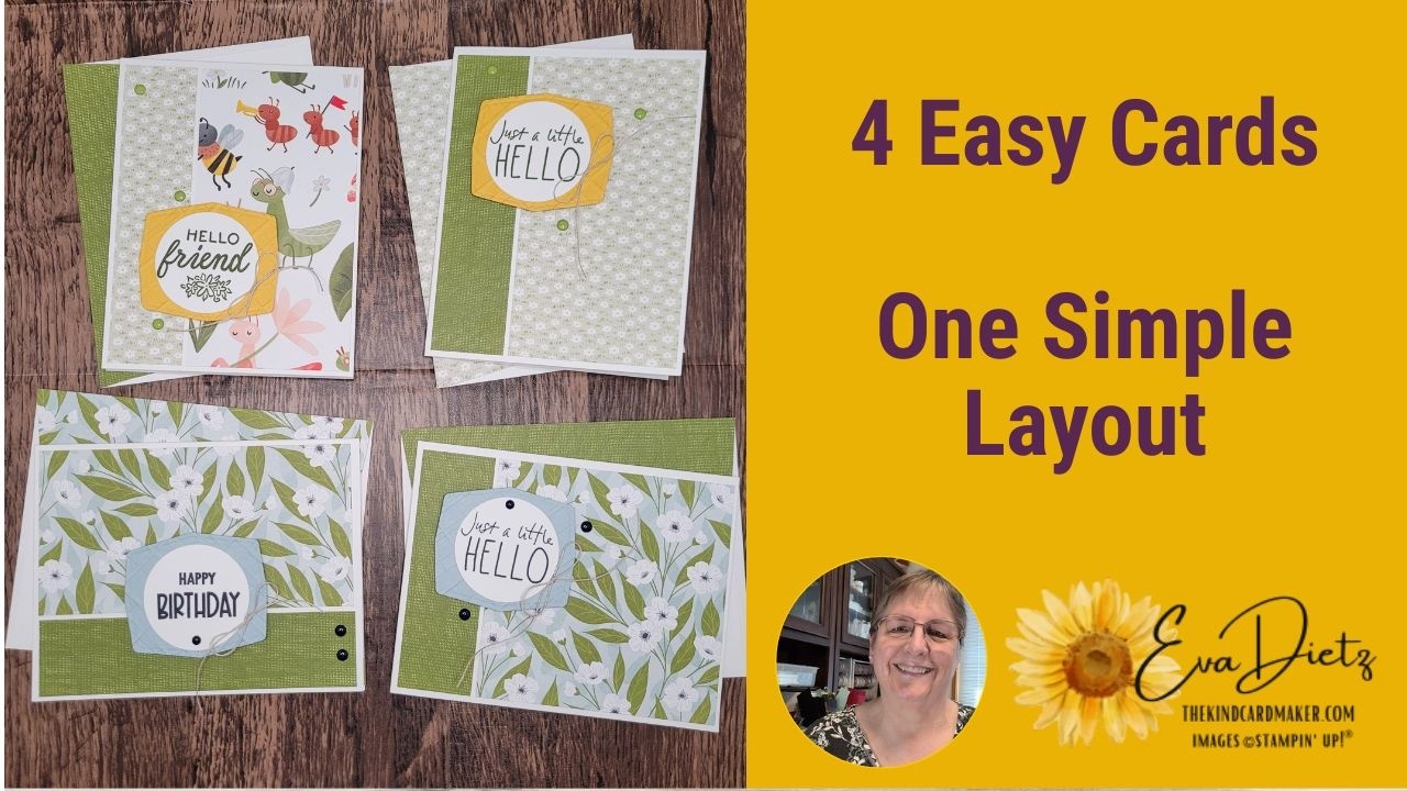 Episode 46 Easy 4-Card Set from 2 Sheets of Cardstock