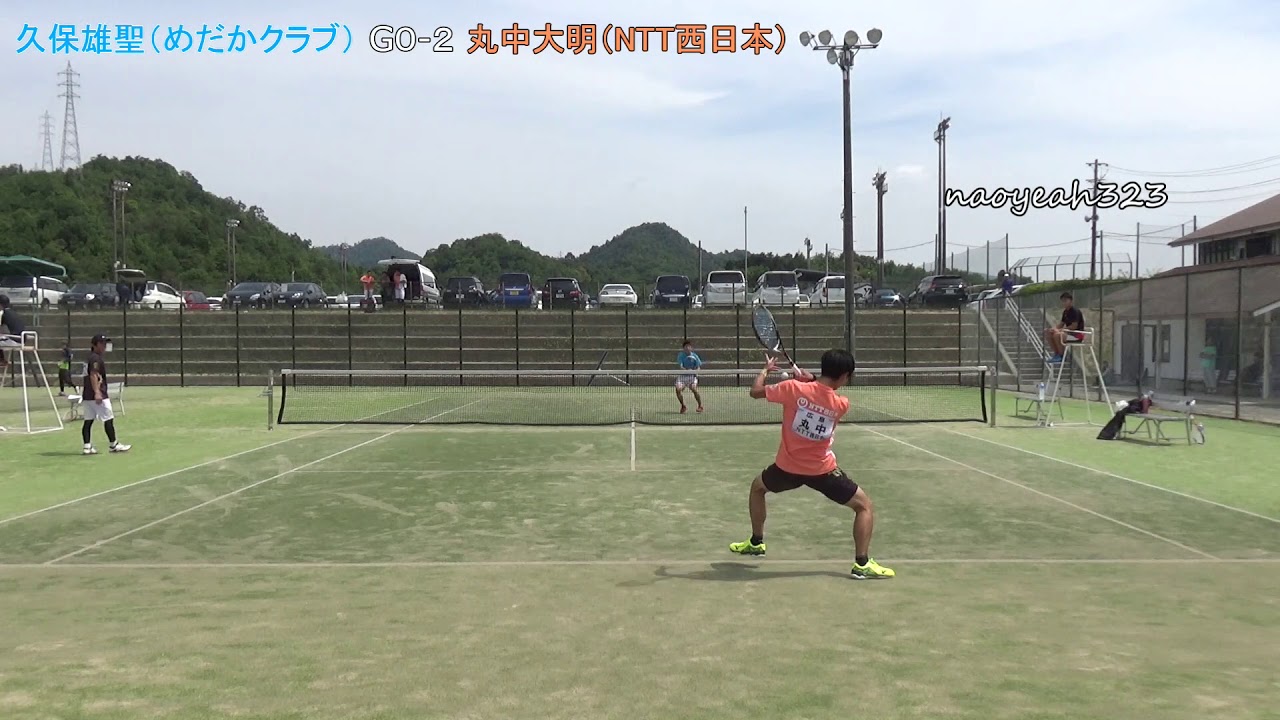 2019年 茨城国体 ソフトテニス 広島県代表候補選手選考会 男子 1回戦  久保（めだかクラブ） 対 丸中（NTT西日本）