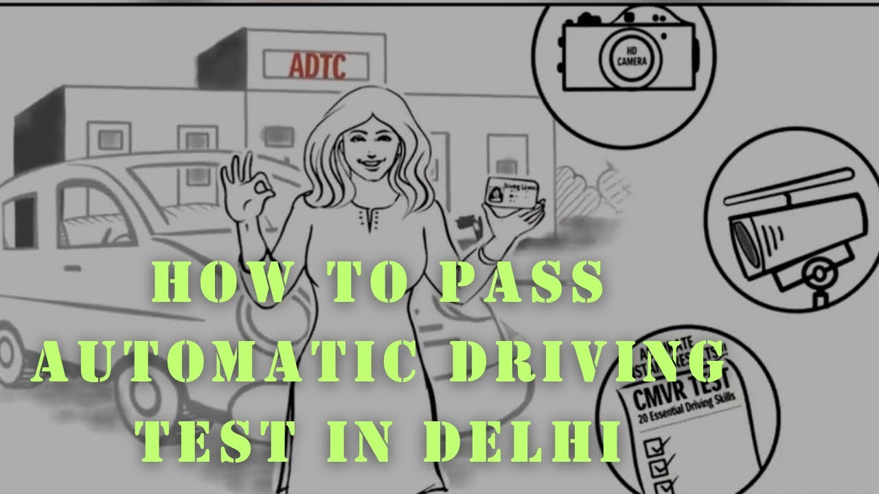 I got my Delhi driving licence in January 2024 automatic driving test track | how to drive  #vlog82