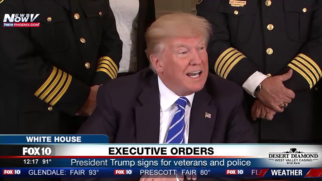 WATCH: President Trump Signs 2 Executive Orders For Police (FNN)
